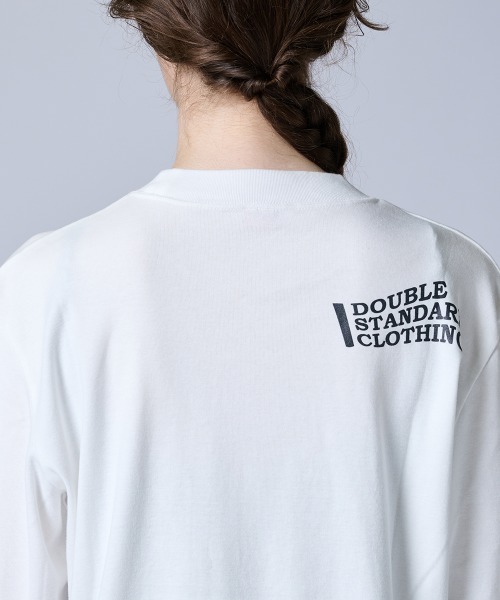 ダブスタ ベアワッペンロングTシャツ（WEB限定）　ホワイト ベアワッペンロングTシャツ（WEB限定）（Tシャツ/カットソー）｜DOUBLE