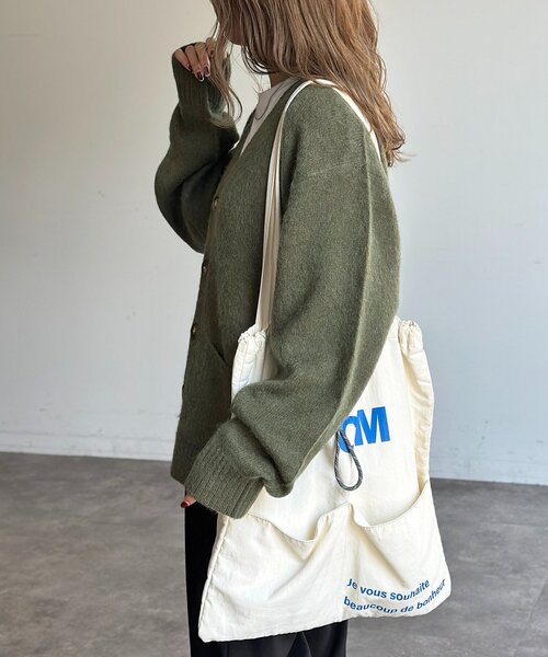 CPCM（シーピーシーエム） カーディガン モヘア混シャギーカーディガン