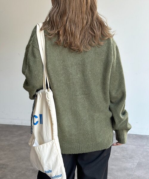 CPCM（シーピーシーエム） カーディガン モヘア混シャギーカーディガン