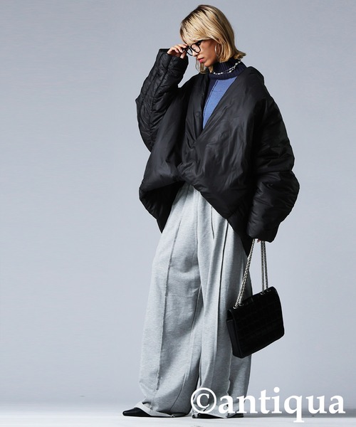 antiqua（アンティカ） コート アウター ドルマン中綿ジャケット