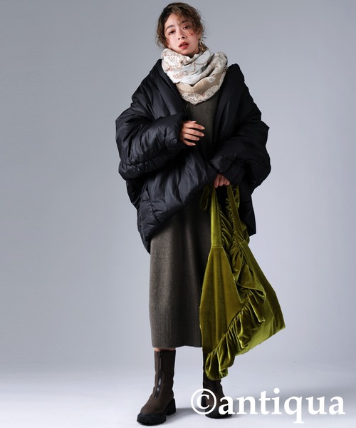 antiqua（アンティカ） コート アウター ドルマン中綿ジャケット