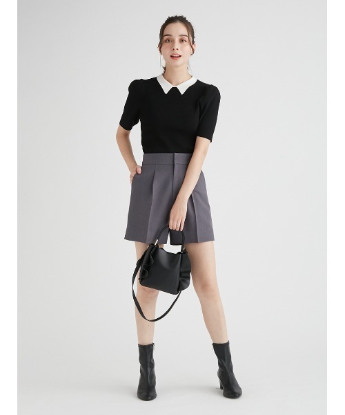 「CELFORD」 半袖ニット FREE ブラック レディース_画像3