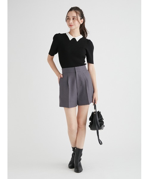 「CELFORD」 半袖ニット FREE ブラック レディース_画像4