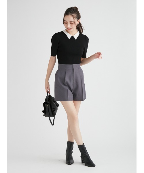 「CELFORD」 半袖ニット FREE ブラック レディース_画像5