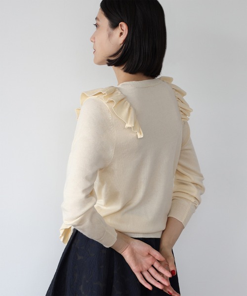 「ELFRANK」 長袖ニット FREE ブラック レディース_画像5