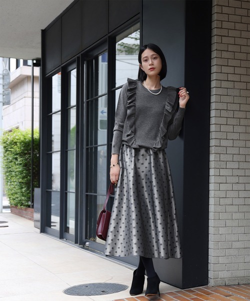 「ELFRANK」 長袖ニット FREE ブラック レディース_画像9