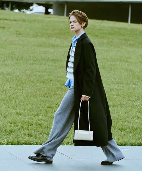 allureville カシミヤ混ロングチェスターコート カシミヤ混ロングチェスターコート|allureville OFFICIAL SITE