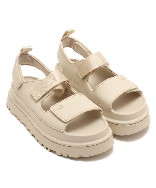 「UGG」 フラットサンダル 24.0cm アイボリー レディース_画像4