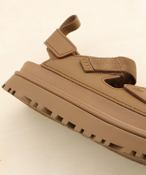 「UGG」 フラットサンダル 24.0cm アイボリー レディース_画像8