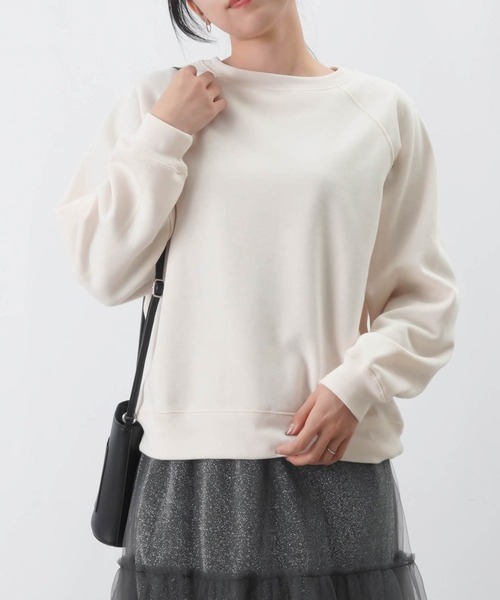 「LUCA/LADY LUCK LUCA」 スウェットカットソー FREE モカ レディース_画像2