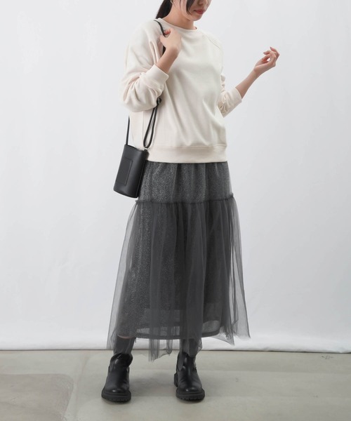 「LUCA/LADY LUCK LUCA」 スウェットカットソー FREE モカ レディース_画像5