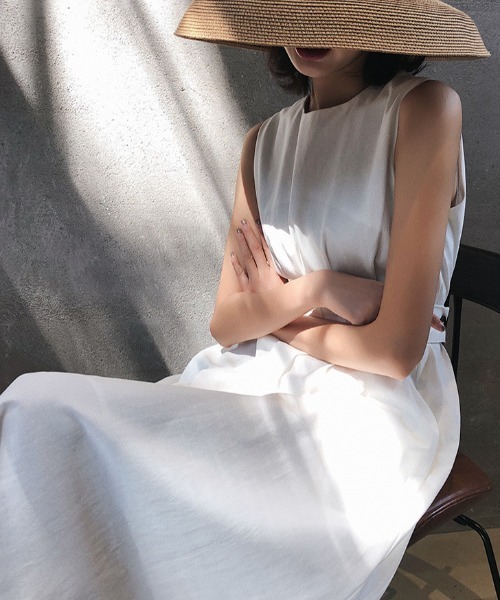 「a lot of love」 ノースリーブワンピース FREE ホワイト レディース_画像3