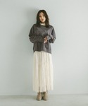 トレーナー スウェット ピグメント刺繍ロゴプル...の詳細画像1