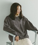 トレーナー スウェット ピグメント刺繍ロゴプル...の詳細画像4