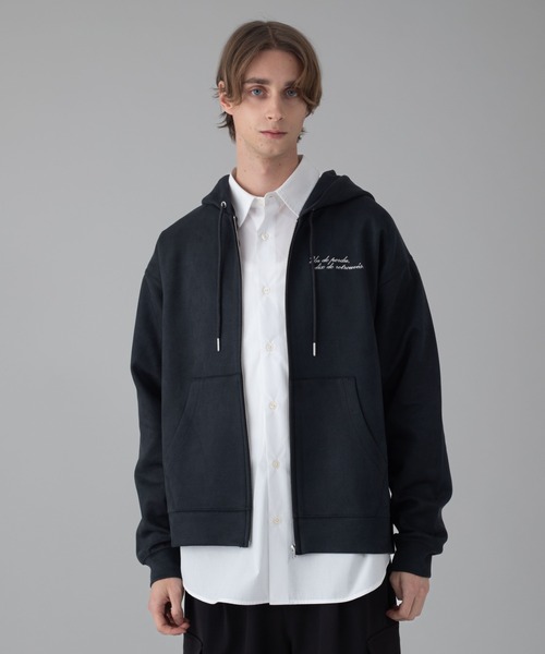 BROWNY パーカー BROWNY/「25年秋冬新作」フェイクスウェードZIP