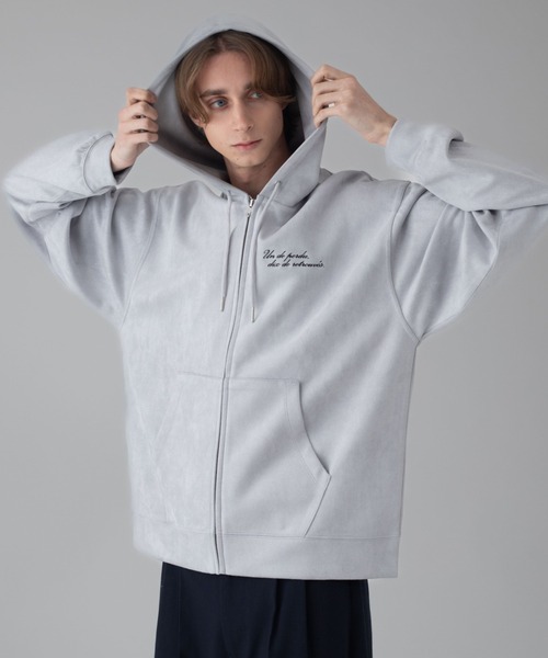 BROWNY パーカー BROWNY/「25年秋冬新作」フェイクスウェードZIP