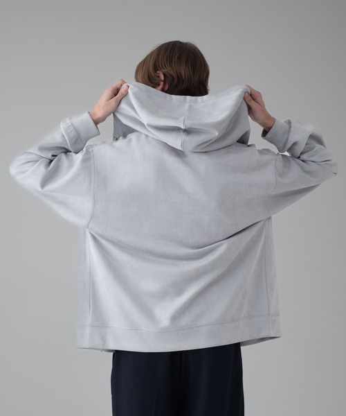 BROWNY パーカー BROWNY/「25年秋冬新作」フェイクスウェードZIP