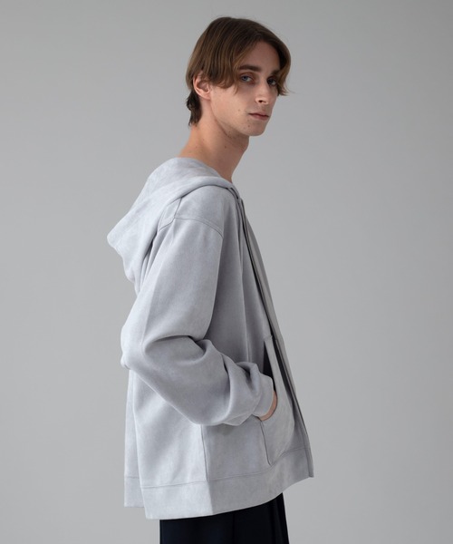 BROWNY パーカー BROWNY/「25年秋冬新作」フェイクスウェードZIP