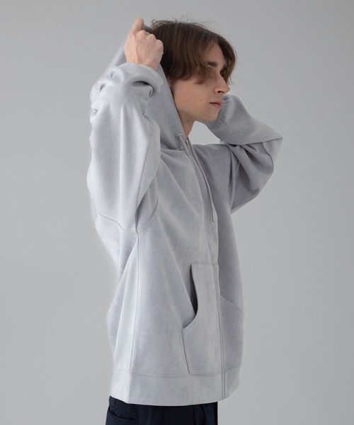 BROWNY パーカー BROWNY/「25年秋冬新作」フェイクスウェードZIP