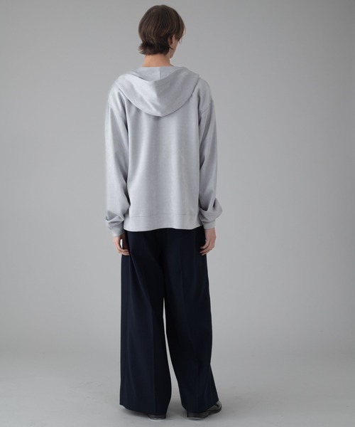 BROWNY パーカー BROWNY/フェイクスウェードZIPパーカー メンズ