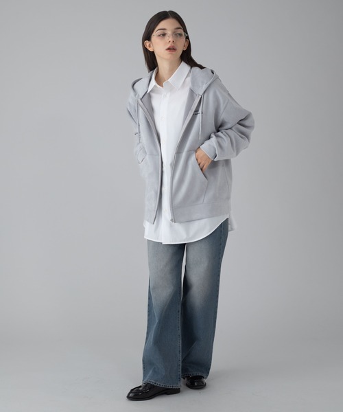 BROWNY パーカー BROWNY/「25年秋冬新作」フェイクスウェードZIP