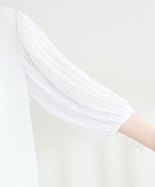 「natural couture」 7分袖ブラウス FREE ネイビー レディース_画像3