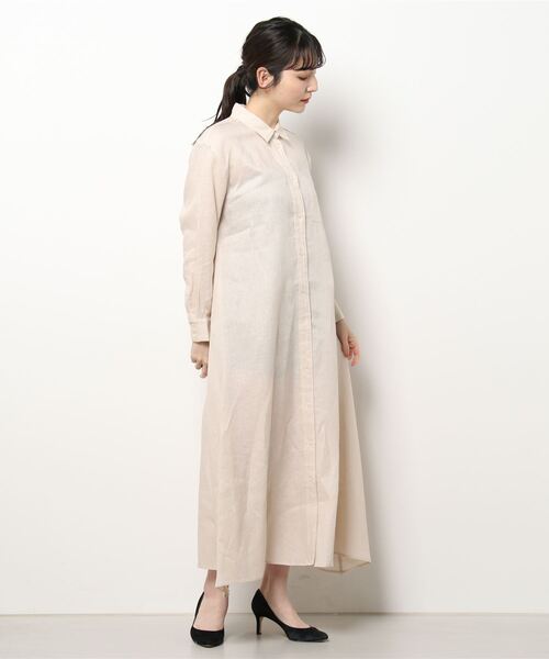 「STYLE DELI」 シャツワンピース FREE ブラウン レディース_画像3