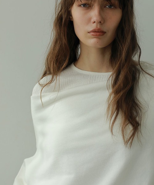 ETRE TOKYO（エトレトウキョウ） スウェットカットソー FREE ホワイト