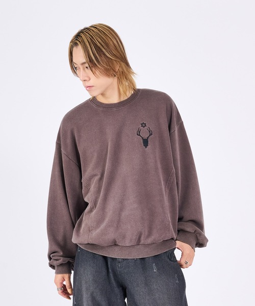 RE730 トレーナー スウェット スカルビンテージ古着系トレーナー