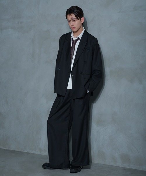 Ellno Loset（エルノロゼット） スラックス 3タックアソートワイド