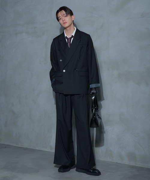 Ellno Loset（エルノロゼット） ワイドパンツ スラックス 3タック