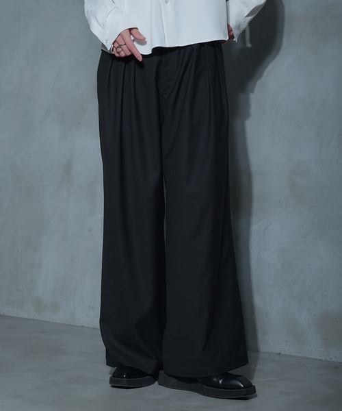 Ellno Loset（エルノロゼット） スラックス 3タックアソートワイド