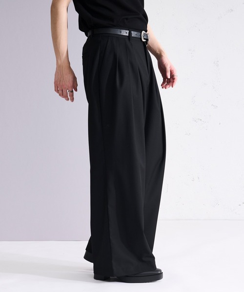 Ellno Loset（エルノロゼット） スラックス 3タックアソートワイド