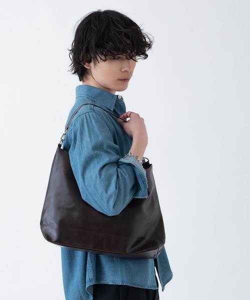 NULL ショルダーバッグ 「nl」PU ショルダーバッグ メンズ レディース