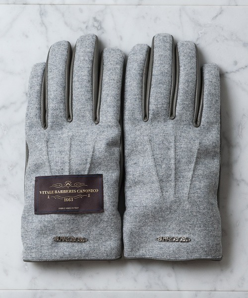 「BUFFALO BOBS」 手袋 FREE グレイッシュベージュ メンズ_画像2