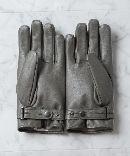 「BUFFALO BOBS」 手袋 FREE グレイッシュベージュ メンズ_画像3