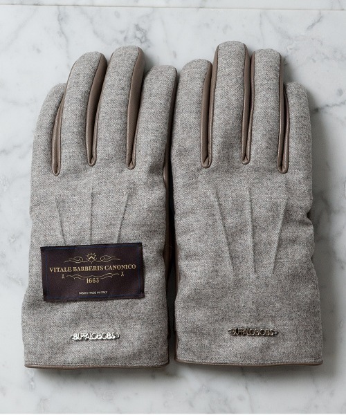 「BUFFALO BOBS」 手袋 FREE グレイッシュベージュ メンズ_画像8