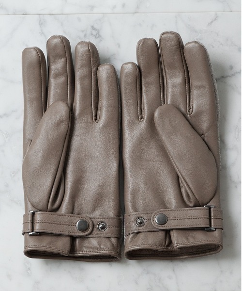 「BUFFALO BOBS」 手袋 FREE グレイッシュベージュ メンズ_画像9
