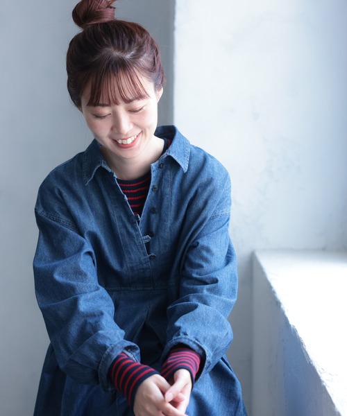 「soulberry」 長袖ニット LL ブラック×グレー レディース_画像5