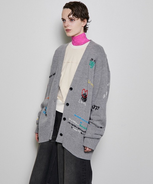 MAISON SPECIAL（メゾンスペシャル） ニットカーディガン FREE グレー