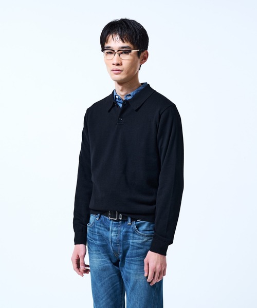THE BOLDMAN シャツ Daily Knit Polo Shirt / デイリーニット