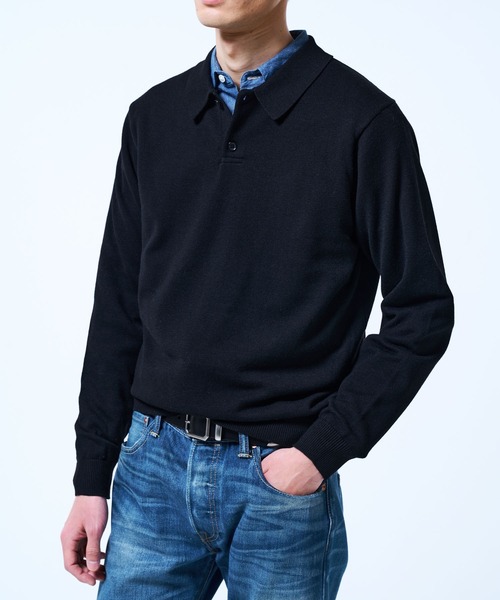 THE BOLDMAN シャツ Daily Knit Polo Shirt / デイリーニット