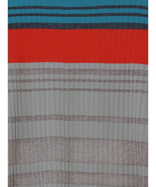 UN3D.（アンスリード） ニット セーター COLOR BLOCK PLEATS KNIT