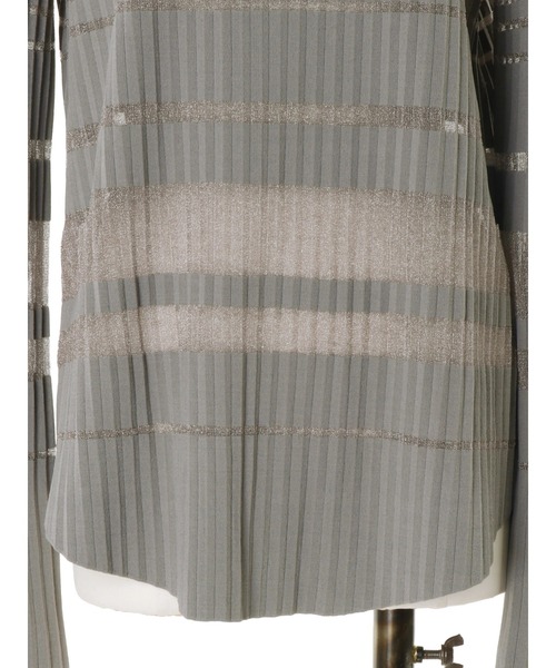 UN3D.（アンスリード） ニット セーター COLOR BLOCK PLEATS KNIT