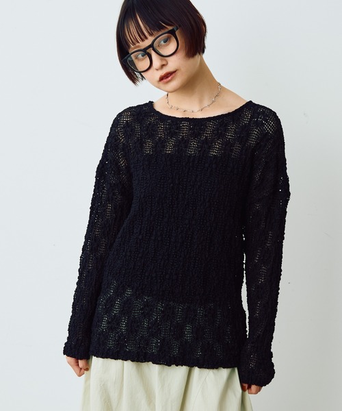 「Crisp」 長袖カットソー FREE ブラック レディース_画像2