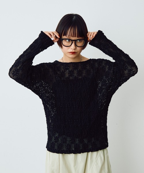 「Crisp」 長袖カットソー FREE ブラック レディース_画像3