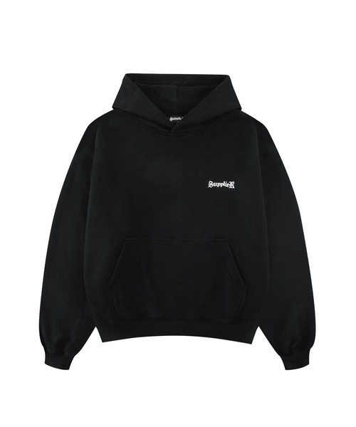 「SUPPLIER」 プルオーバーパーカー M ブラック メンズ_画像2