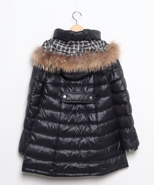 BURBERRY BLUELABEL ロングダウンジャケット ブラック BURBERRY BLUE LABEL（バーバリーブルーレーベル） ダウンコート 40