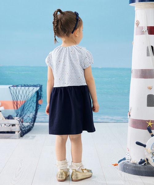 「combimini」 「KIDS」ドッキングワンピース 90 ブルー キッズ_画像5