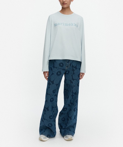 marimekko（マリメッコ） tシャツ 「kioski」 Efekti Logo / shirt 